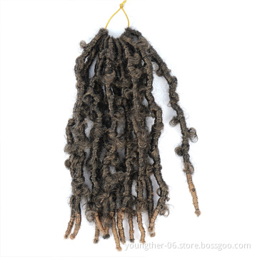 Nu Faux Butterfly Locs Natural Messy Faux Locs Braids Crochet Braiding Hair Extension